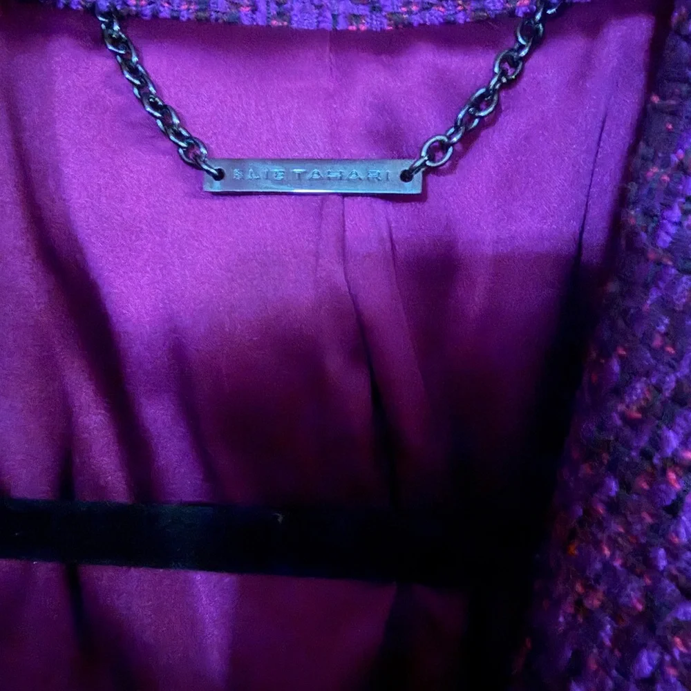 Elie Tahari Rich Purple Women's Blazer - Picture 4 of 5